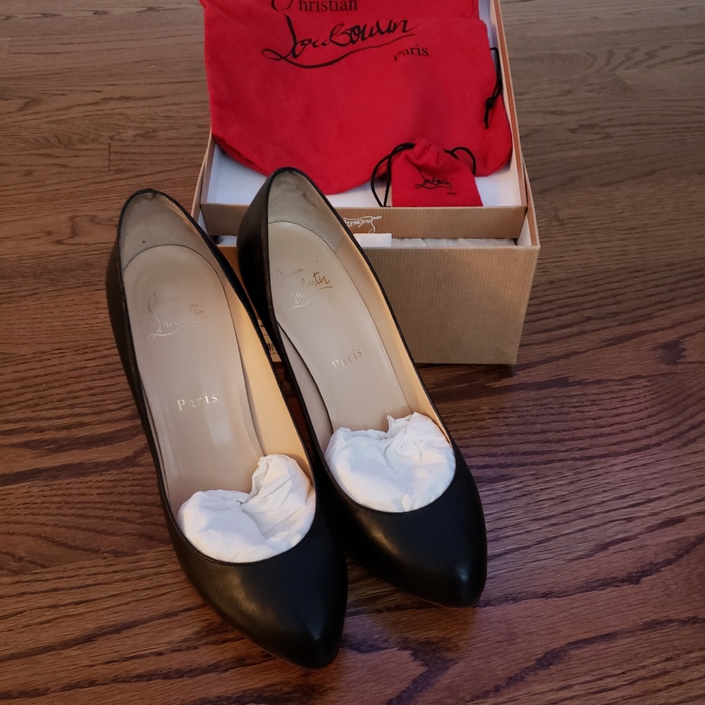 Christian Louboutin Black New Declic 120 heel 37.5 - Picture 4 of 8